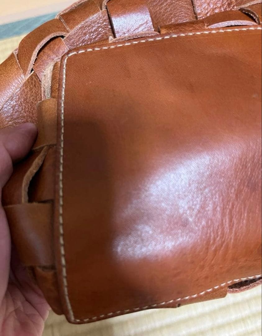 style craft レザー編み込み トートバッグ　南埜製鞄 ハンドメイド