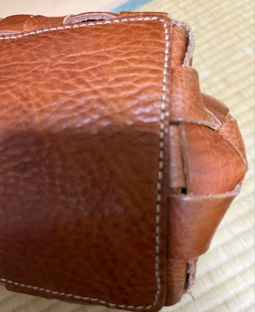 style craft レザー編み込み トートバッグ　南埜製鞄 ハンドメイド