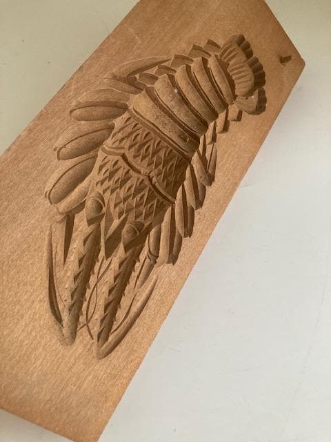 古道具　木型　干菓子　伊勢海老（大）全長約26cm