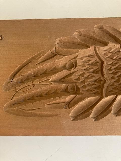 古道具　木型　干菓子　伊勢海老（大）全長約26cm