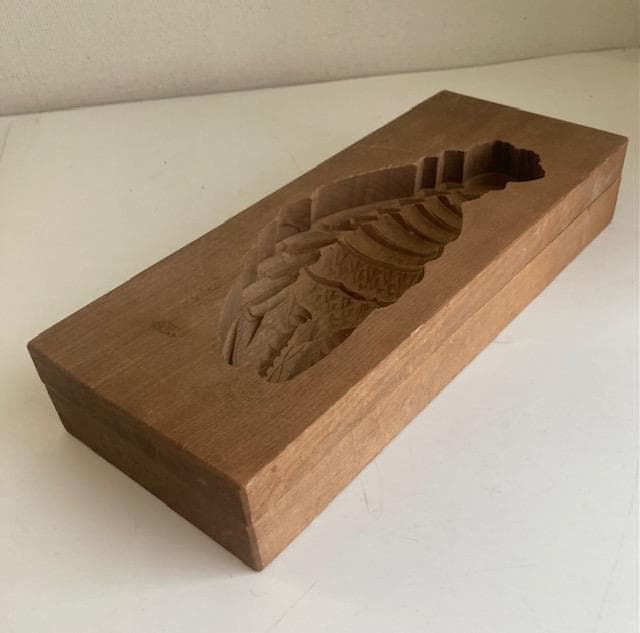 古道具　木型　干菓子　伊勢海老（大）全長約26cm