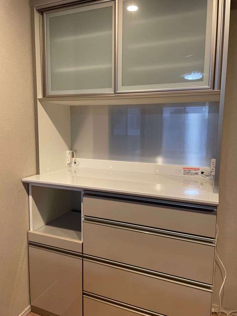 【超美品！匿名送料込み！】綾野製作所　110cm幅　キッチン収納 食器棚