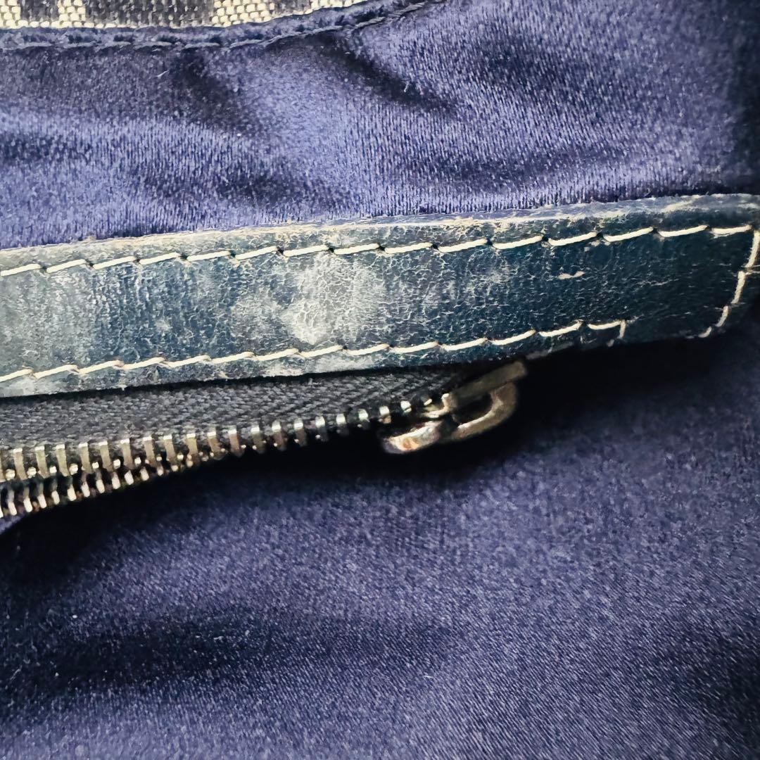 ✨FENDI✨フェンディ✨ズッカ柄✨ヴィンテージ✨ネイビー✨ハンドバッグ✨