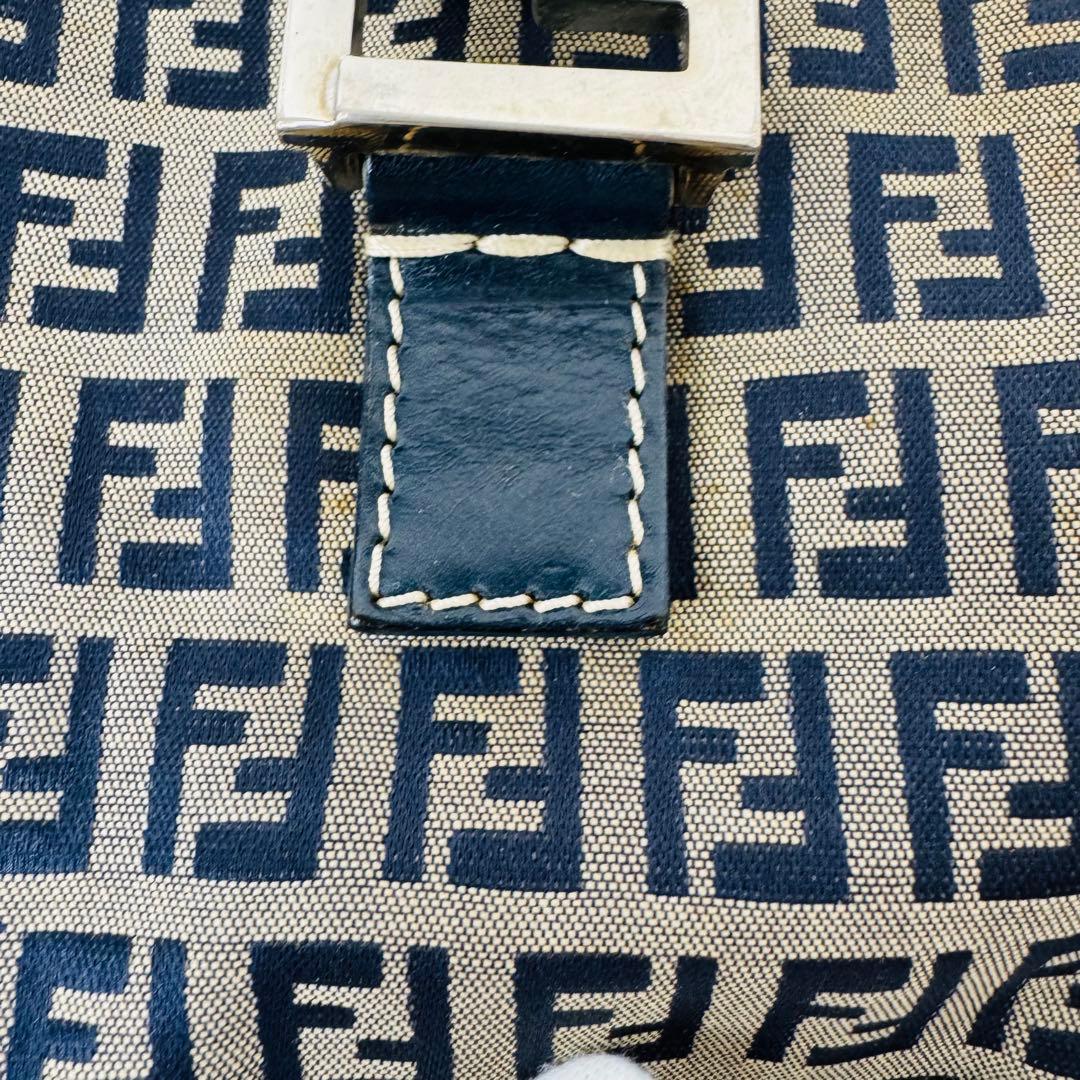 ✨FENDI✨フェンディ✨ズッカ柄✨ヴィンテージ✨ネイビー✨ハンドバッグ✨