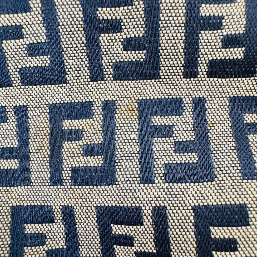 ✨FENDI✨フェンディ✨ズッカ柄✨ヴィンテージ✨ネイビー✨ハンドバッグ✨