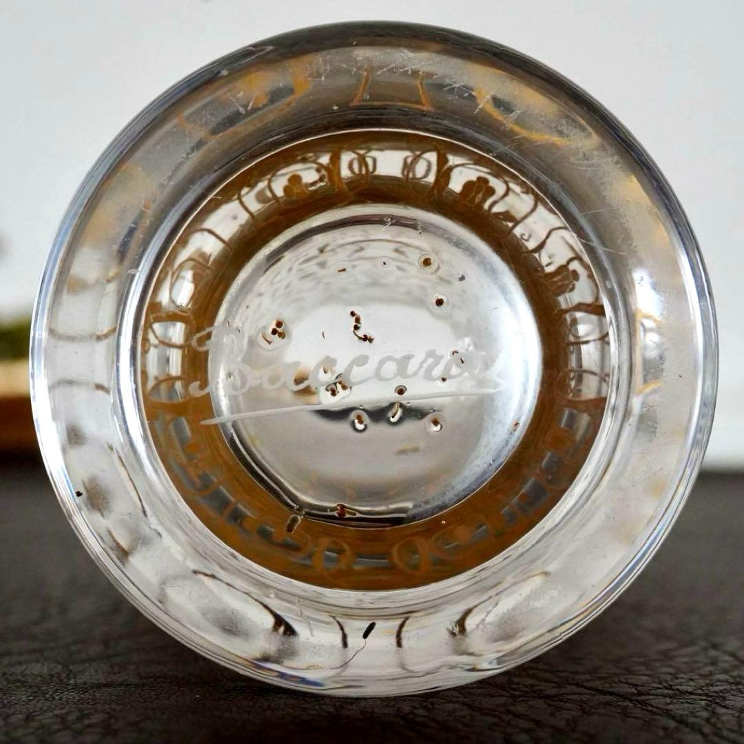 希少☆オールドバカラ ミケランジェロ 花瓶 24金彩 BACCARAT刻印☆美品