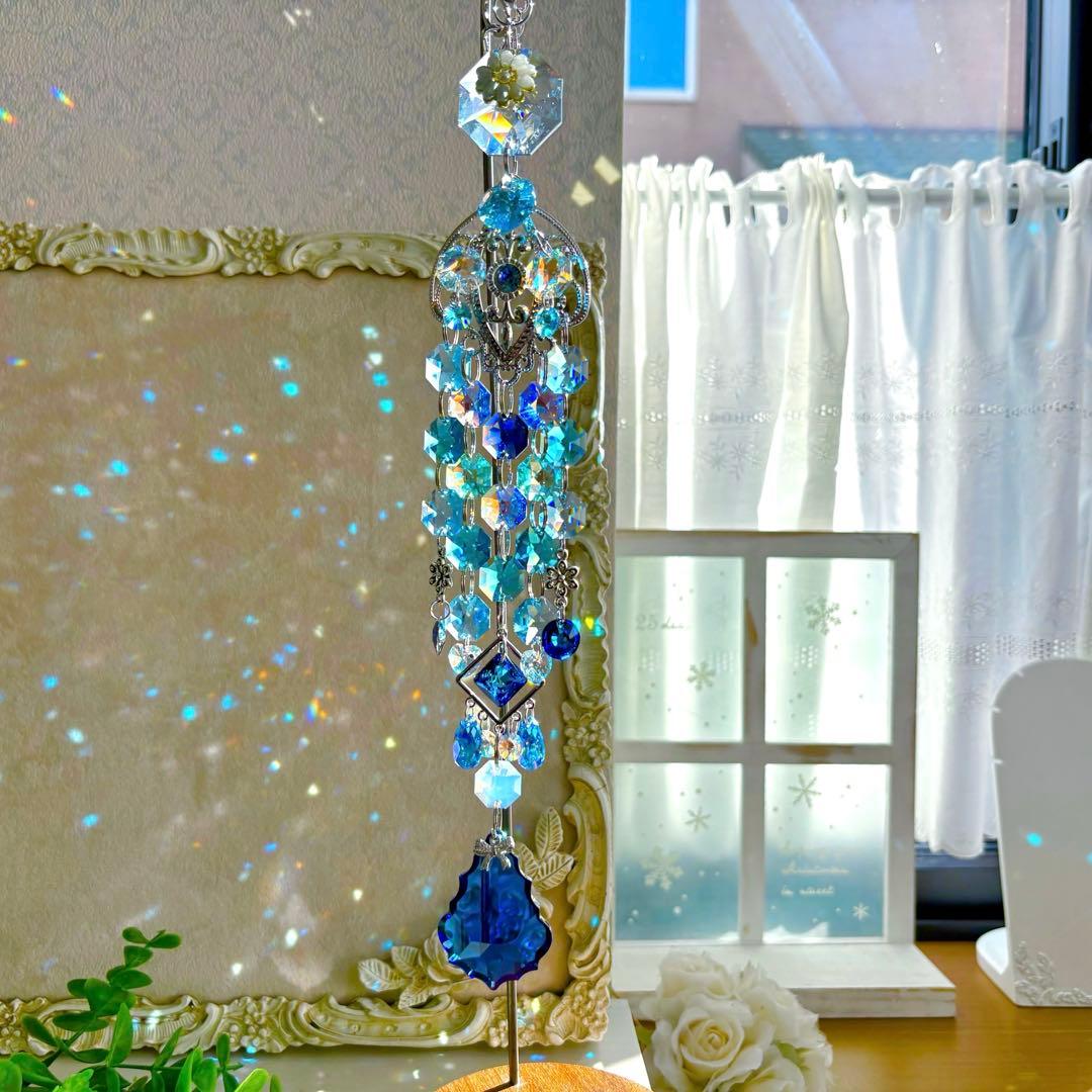 呪術廻戦 五条悟カラー ブルー✩.*˚ SWAROVSKIサンキャッチャー