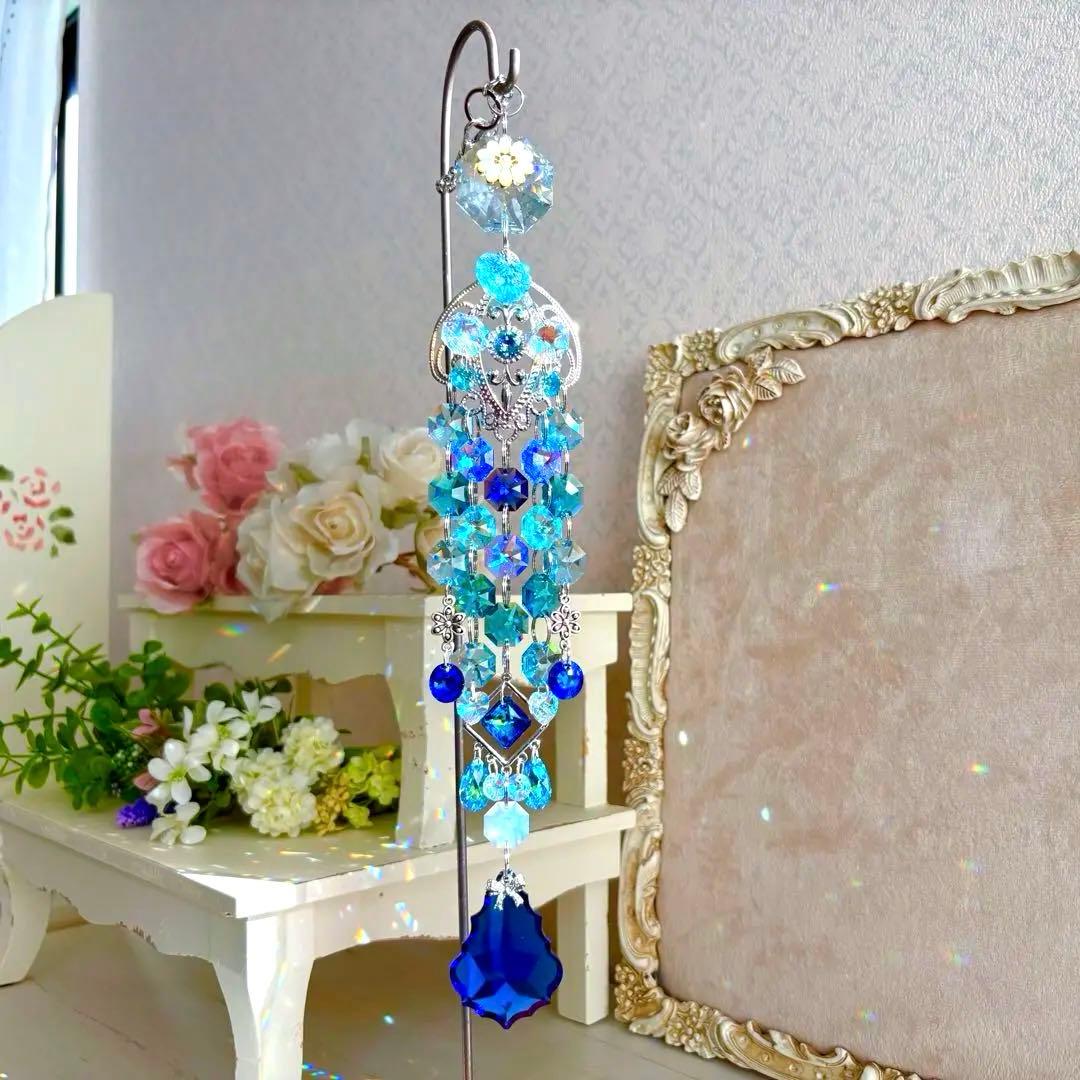 呪術廻戦 五条悟カラー ブルー✩.*˚ SWAROVSKIサンキャッチャー