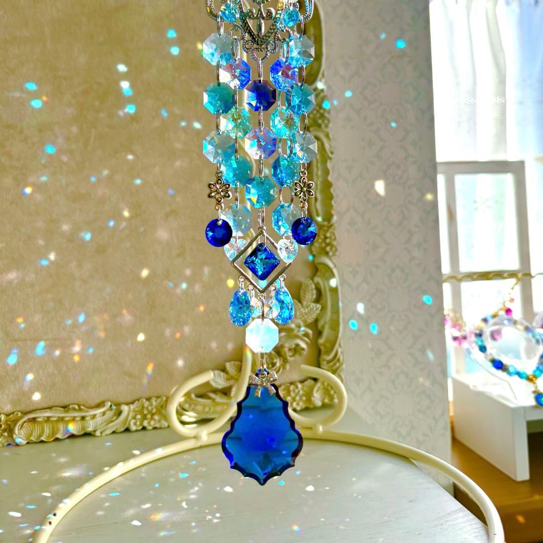 呪術廻戦 五条悟カラー ブルー✩.*˚ SWAROVSKIサンキャッチャー