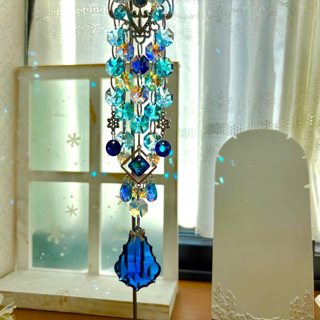 呪術廻戦 五条悟カラー ブルー✩.*˚ SWAROVSKIサンキャッチャー