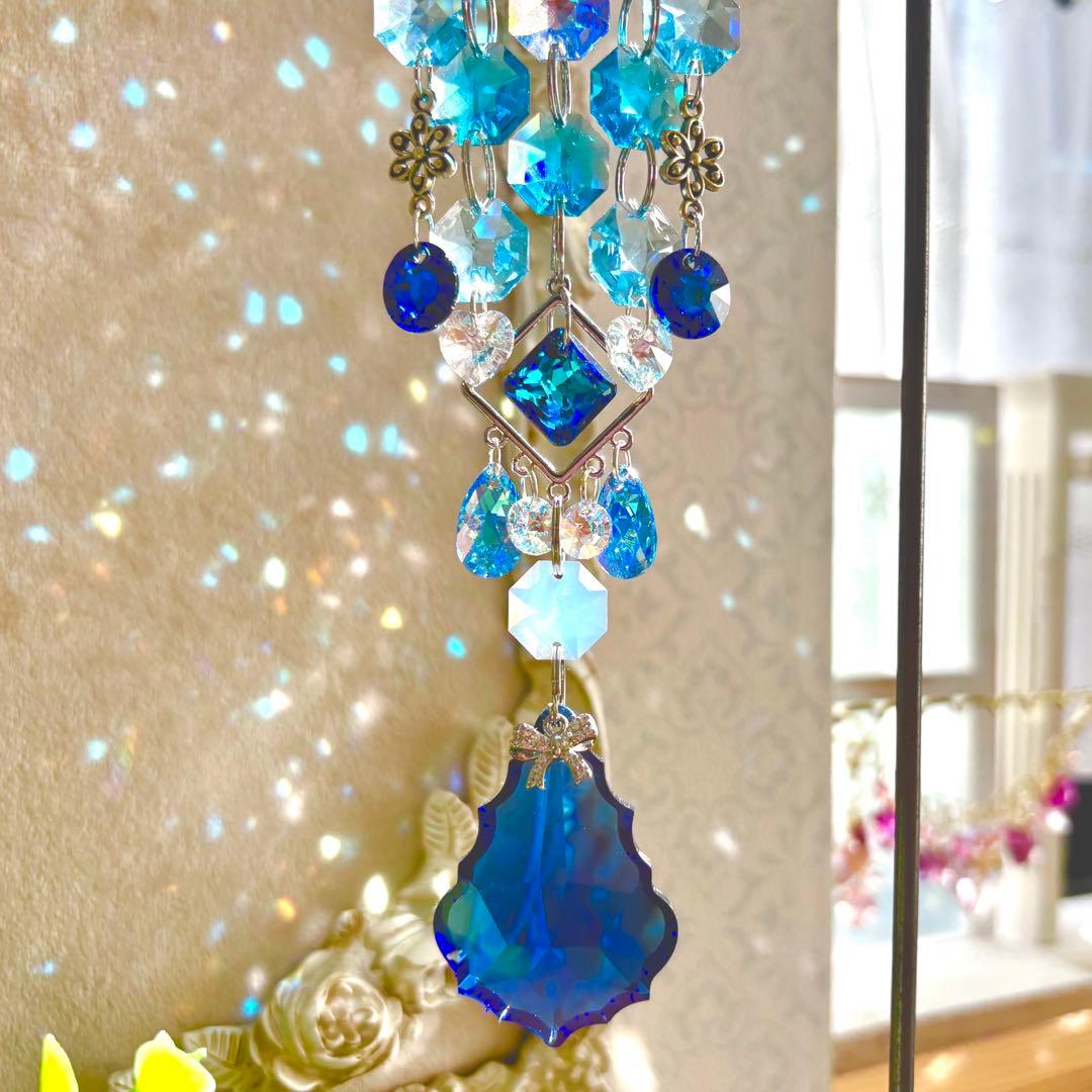 呪術廻戦 五条悟カラー ブルー✩.*˚ SWAROVSKIサンキャッチャー