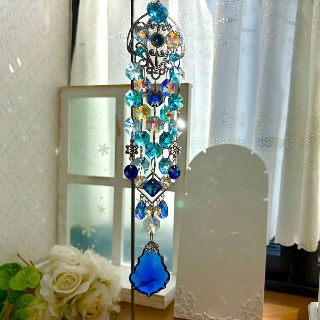 呪術廻戦 五条悟カラー ブルー✩.*˚ SWAROVSKIサンキャッチャー