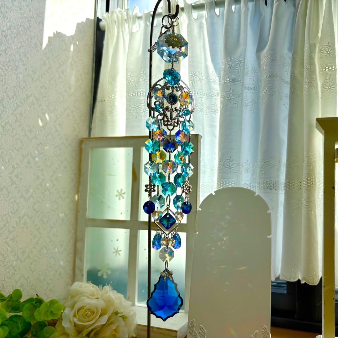 呪術廻戦 五条悟カラー ブルー✩.*˚ SWAROVSKIサンキャッチャー