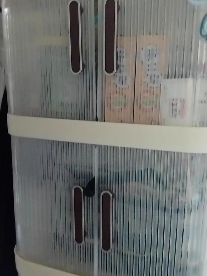 本棚・収納ラック防塵＆移動可能な多機能シェルフ 3層 3本セット