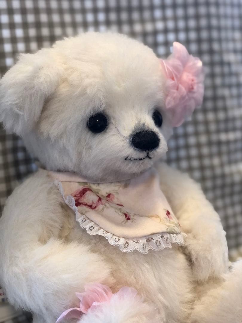 アーティストベア 国内作家 平井喜代子様のホワイトベア - メルカリ