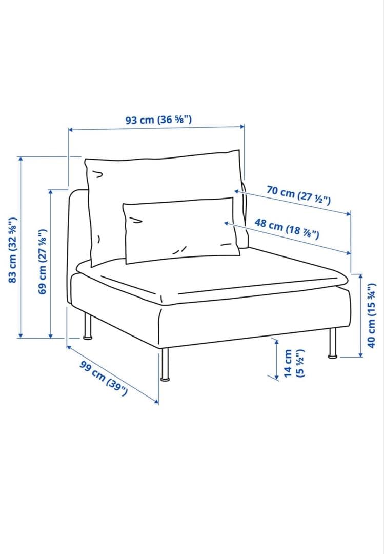 本日お値引き致しました‼️ほぼ未使用！IKEA1人掛けソファ SODERHAMN