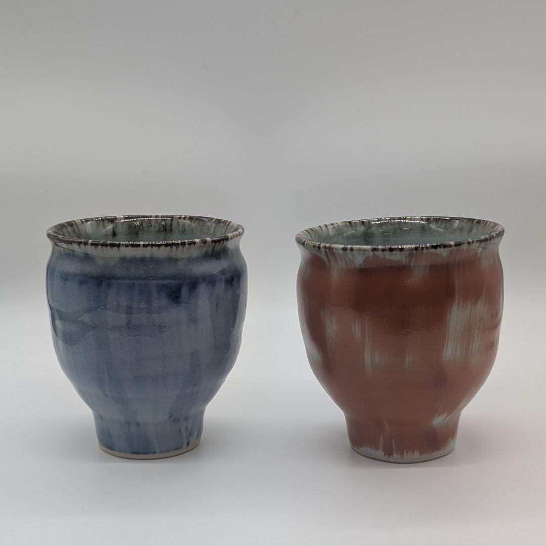 斉山窯 お茶碗と湯呑み 4点