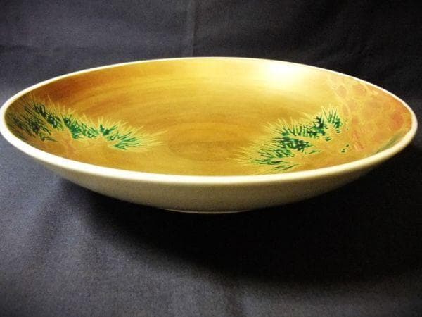 四代三浦竹軒 （竹泉） 金襴手 松図 陶鉢 京焼 清水焼 美品 逸品