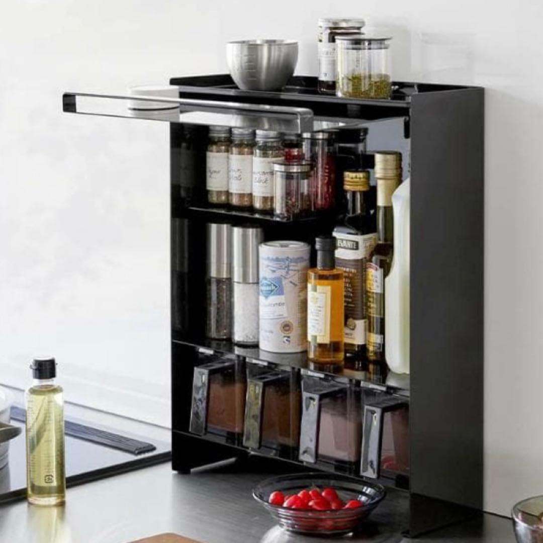 た*き様 【定価11000円】隠せる調味料ラック タワー 山崎実業 tower