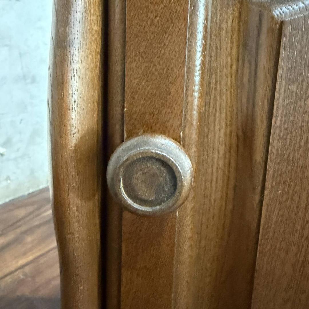 カリモク 電話台 飾り台 キャビネット 収納 ラック 木製 中古 家具