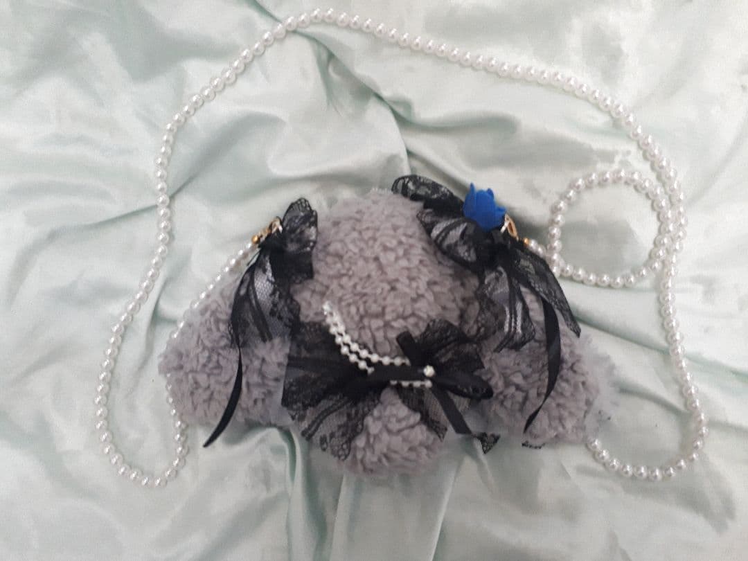 さく様　ぬい服　うさみみおすわり着ぐるみちびぐるみいつぬいにとたんシルクハット