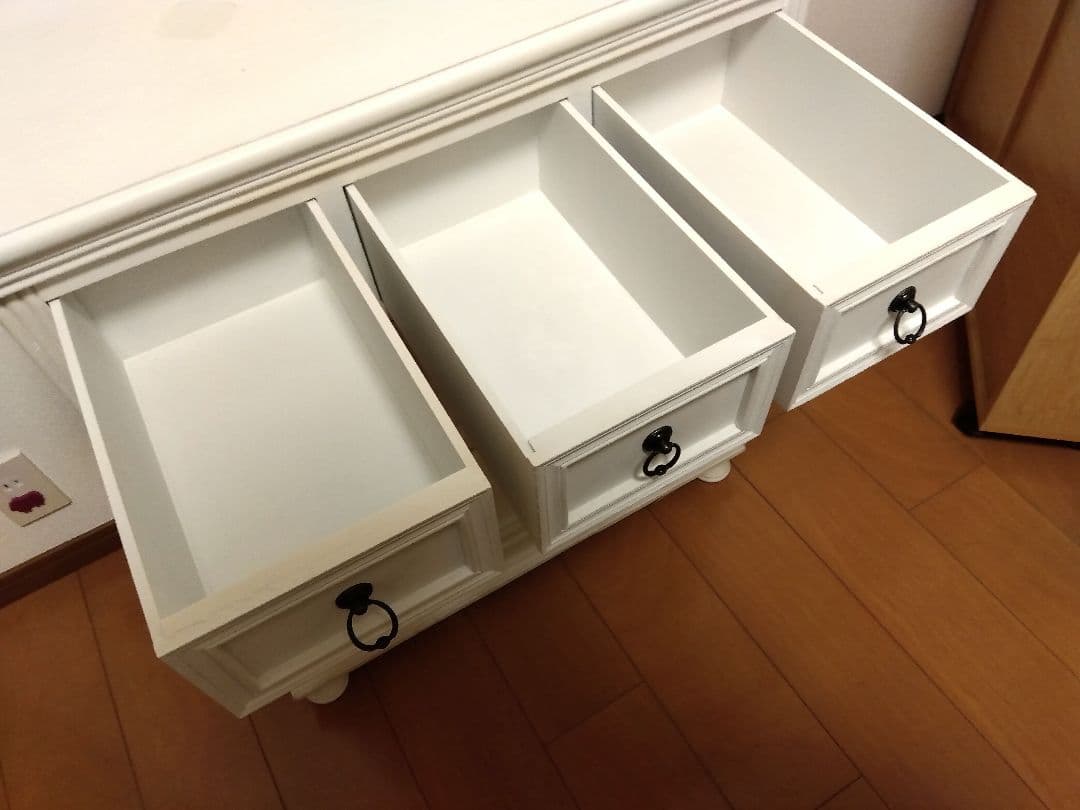 ☆フレンチ風☆木製チェスト☆ドロワー☆収納☆白色☆ - メルカリ
