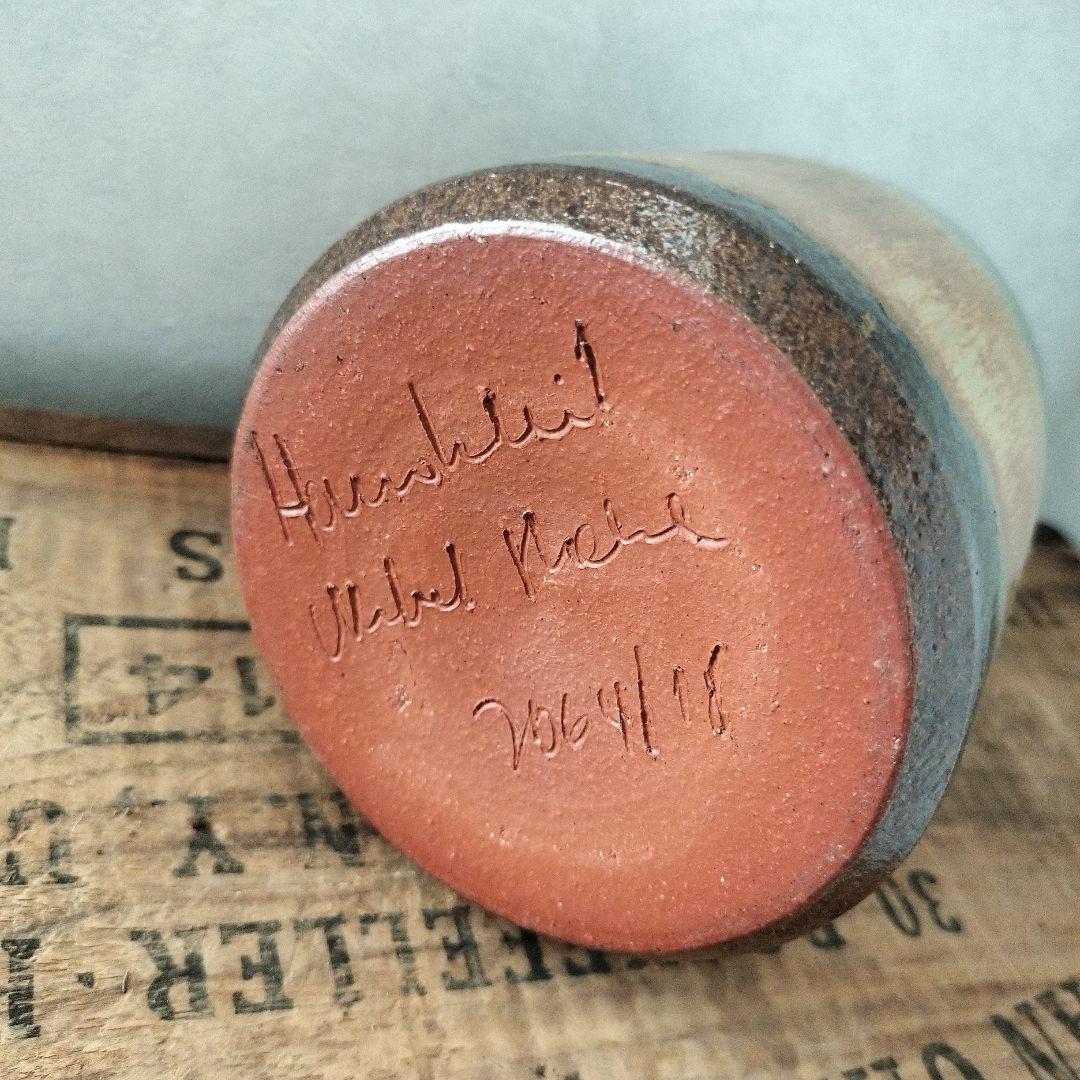 西ドイツ】Norbert Stahl 花瓶 サイン入り 西ドイツ】Norbert Stahl