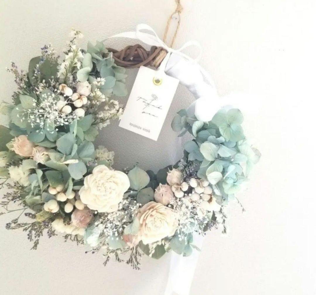 ◆紫陽花リース◇ナチュラルリース◇プレゼント