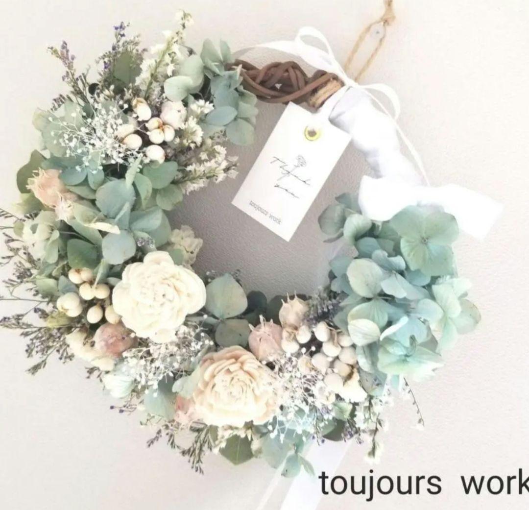 ◆紫陽花リース◇ナチュラルリース◇プレゼント