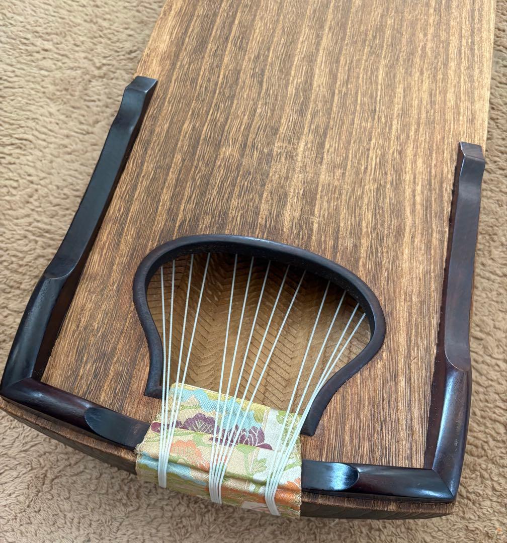 琴 13弦 花柄装飾琴 13弦 花柄装飾付き 練習用琴 福山琴 琴 13弦 花