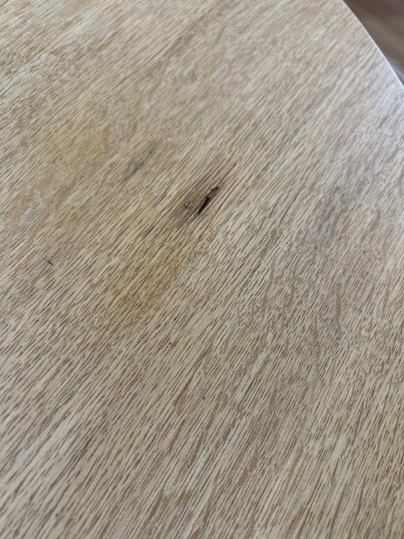 ちゃぶ台　ローテーブル　無垢　ナラ材　木製円形座卓