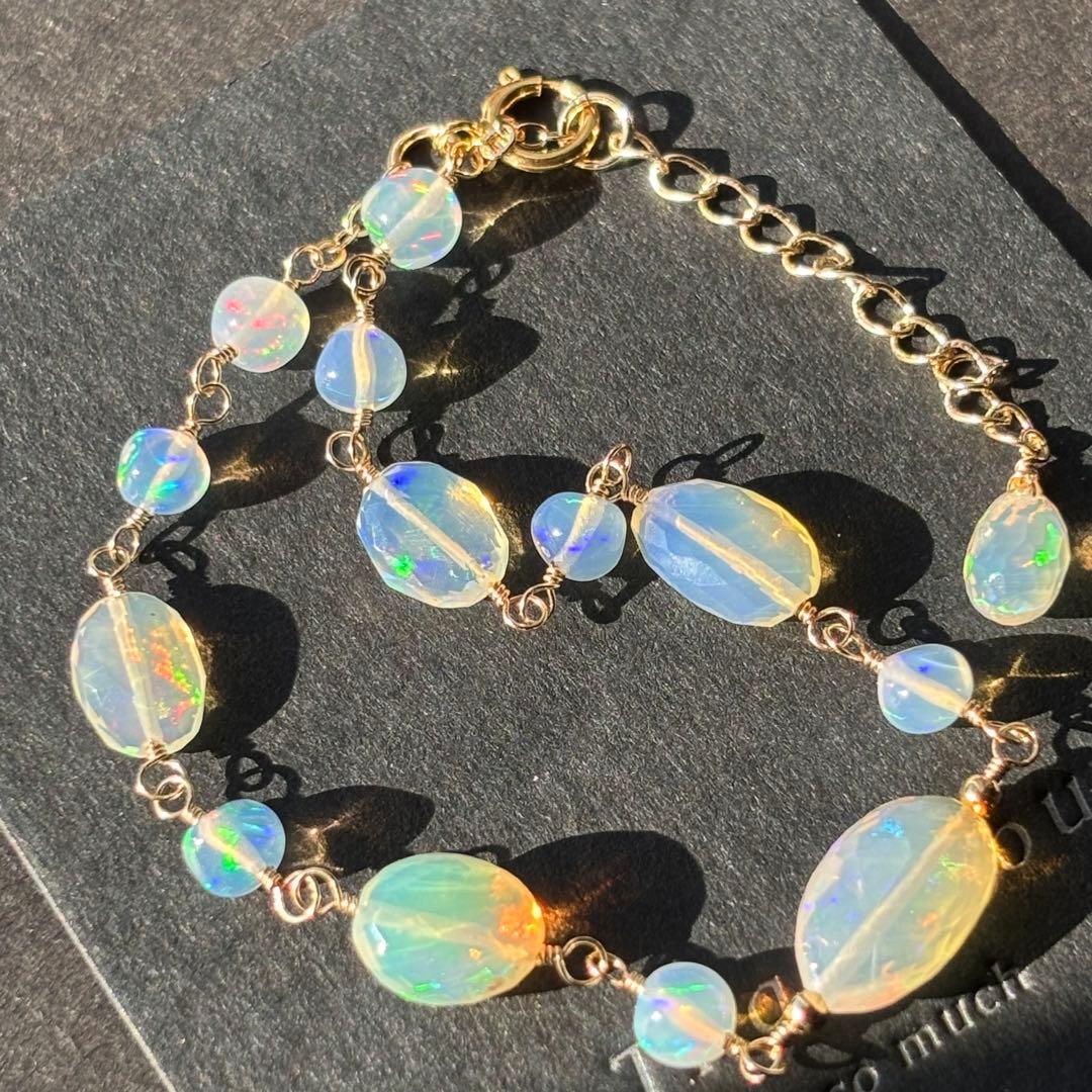 【専用です】エチオピア産オパール✴︎14kgfブレスレットB183