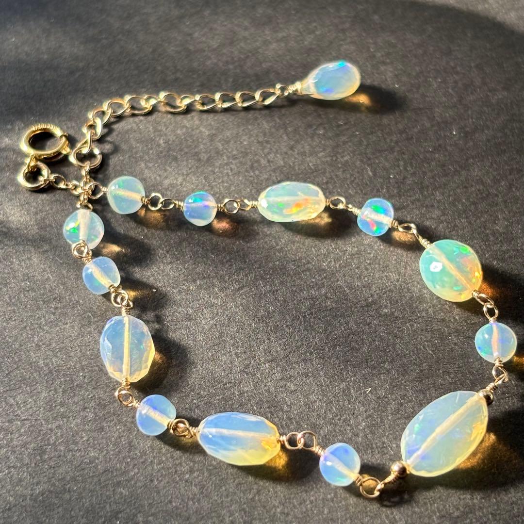 【専用です】エチオピア産オパール✴︎14kgfブレスレットB183
