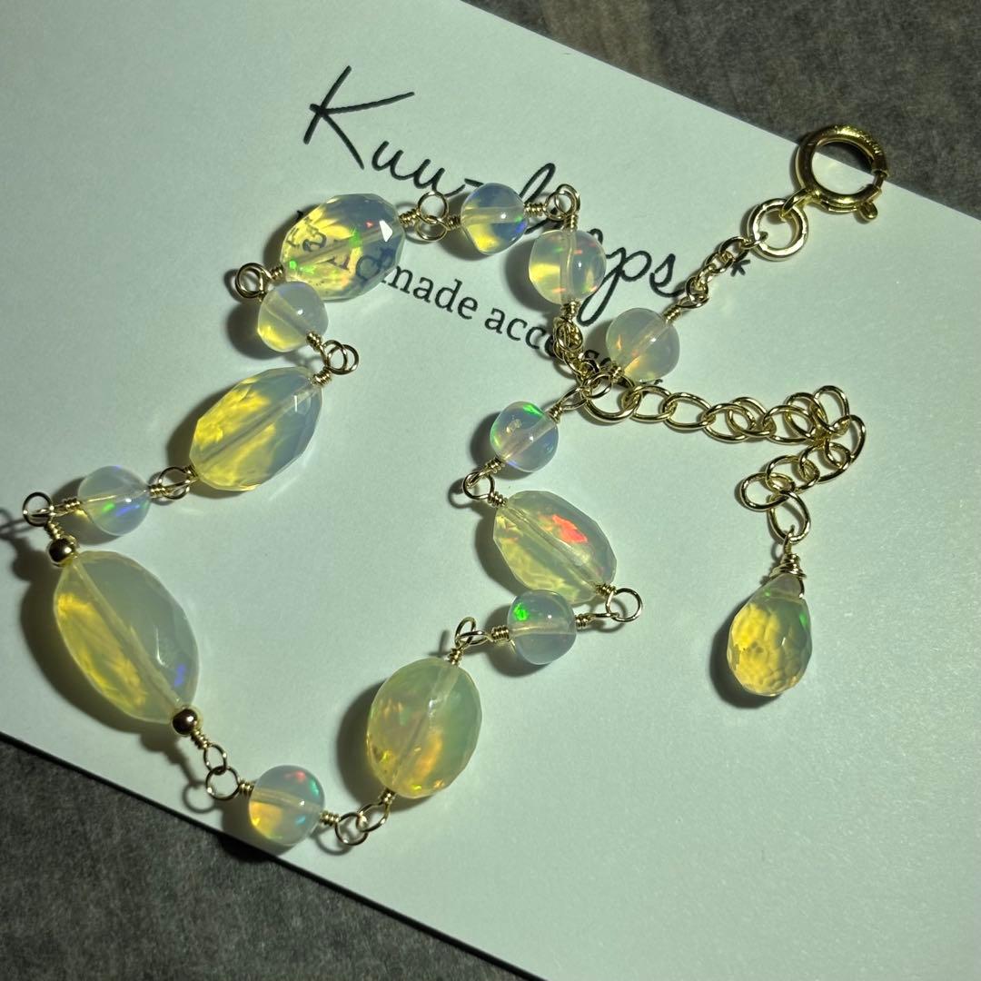 【専用です】エチオピア産オパール✴︎14kgfブレスレットB183