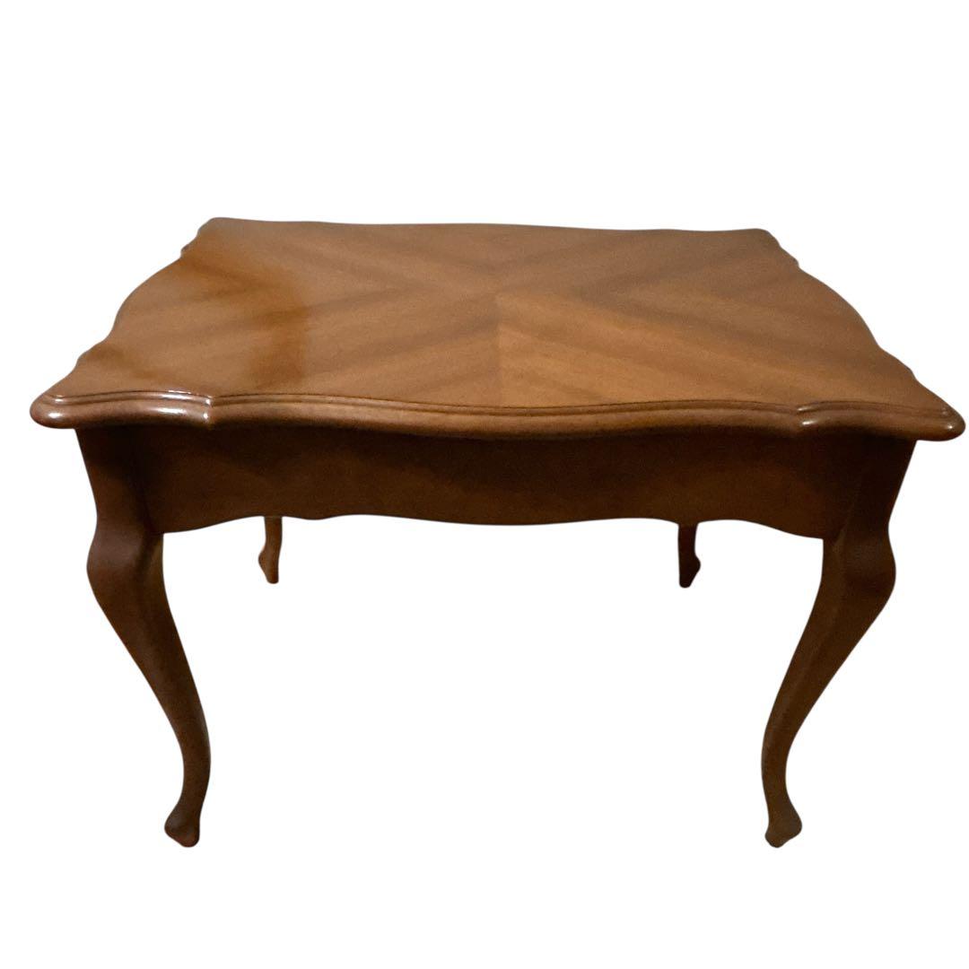 【美品】maruni サイドテーブル 引き出し付き 猫脚