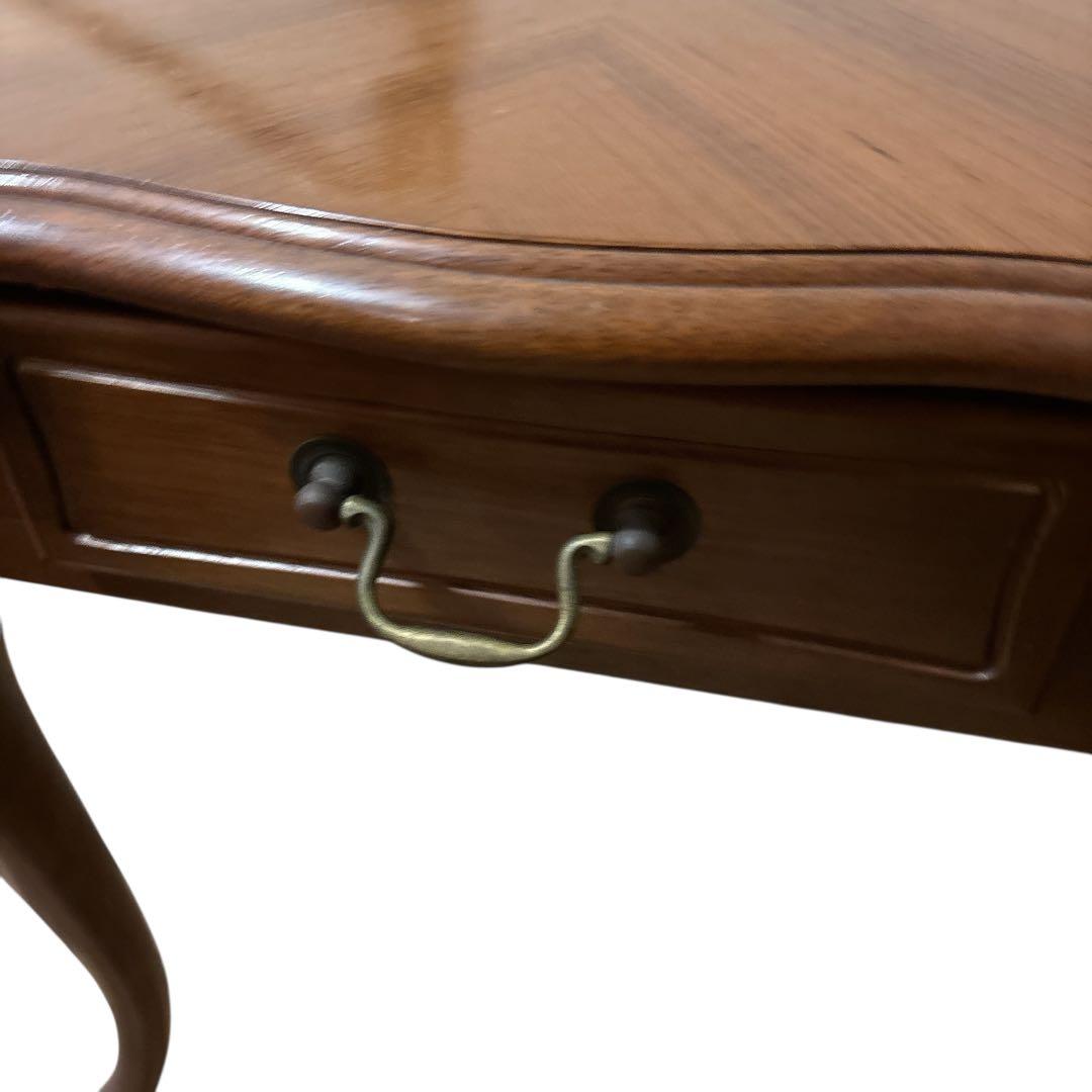 【美品】maruni サイドテーブル 引き出し付き 猫脚