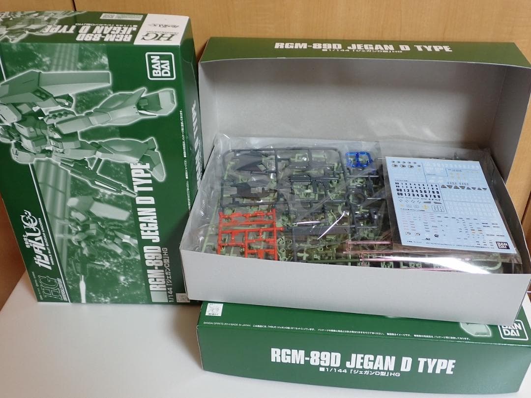 HGUC 1/144 RGM-89D ジェガンＤ型×3個　＋　特典デカール1枚