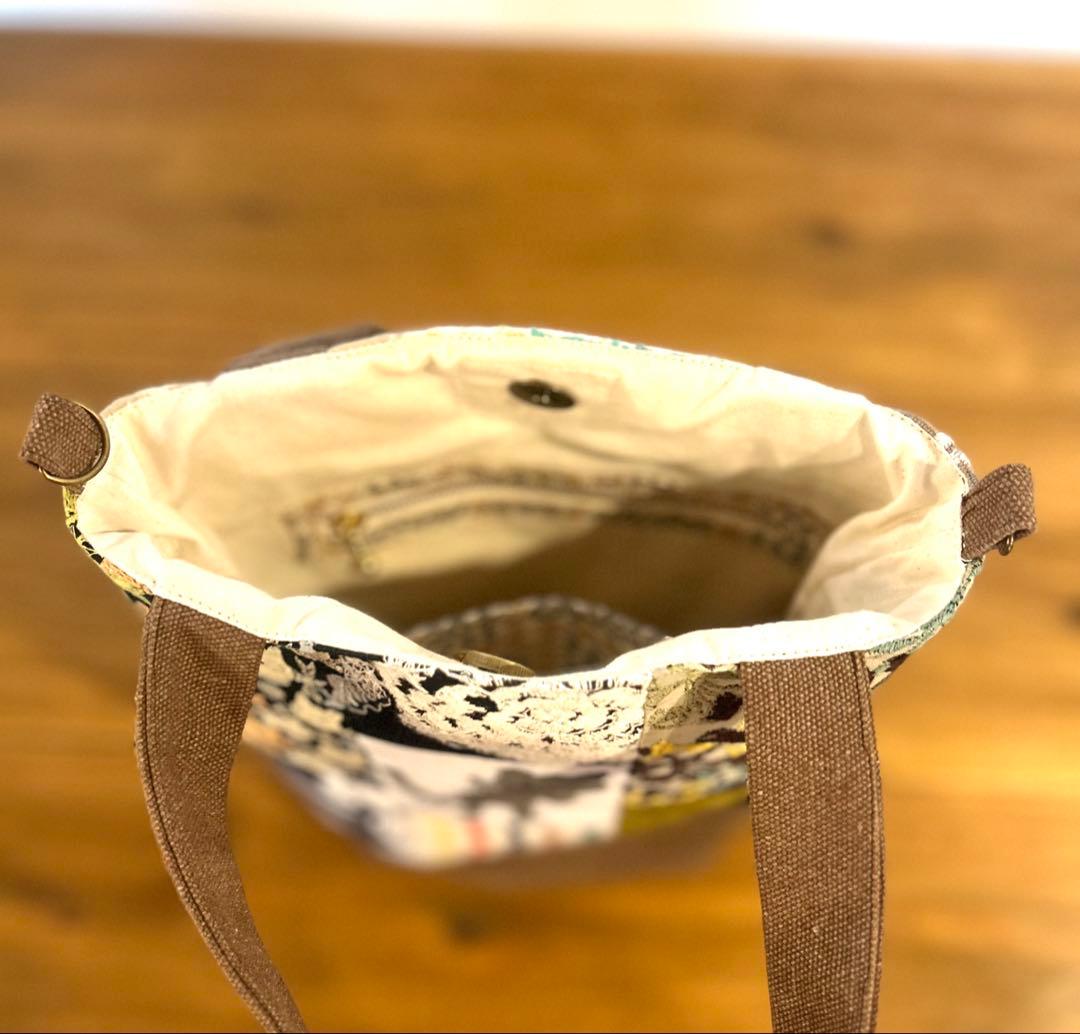 pjcクロッチくんhandmade パッチワークトートバッグ　ミナペルホネン