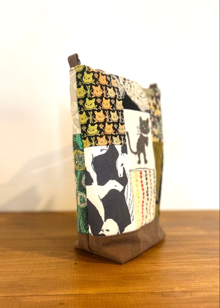 pjcクロッチくんhandmade パッチワークトートバッグ　ミナペルホネン