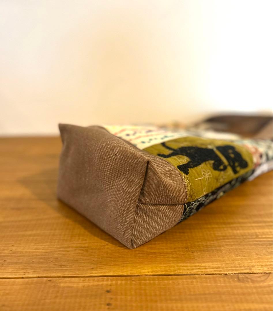 pjcクロッチくんhandmade パッチワークトートバッグ　ミナペルホネン
