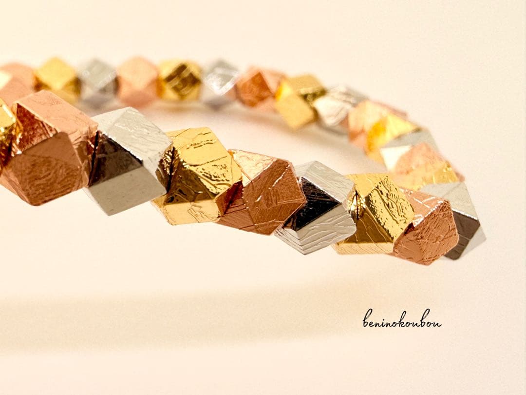 〈一点物〉アルタイ隕石（メテオライト）MIXカラー|金運・変革を象徴するブレス