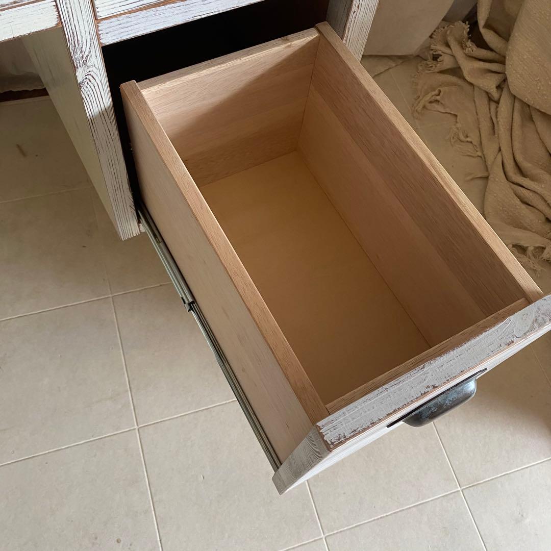 jon living 北欧　シャビーシック　片袖デスク　デスク　机　ドレッサー