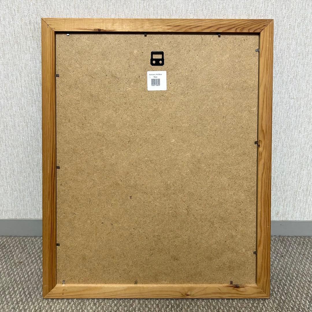 【匿名配送】 LUNA 月の顔 絵 アート 額付き