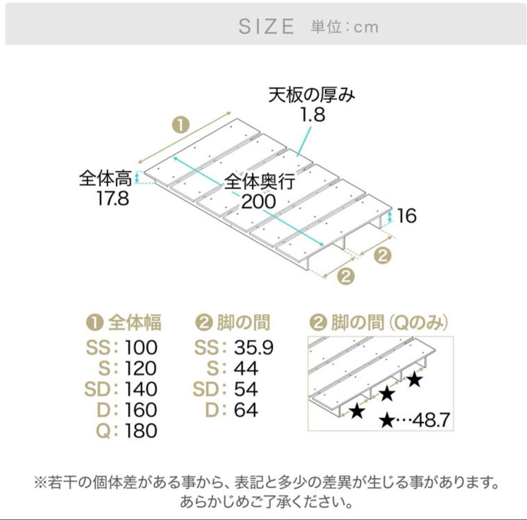 【ちゃそ】LOWYA ベッドフレーム