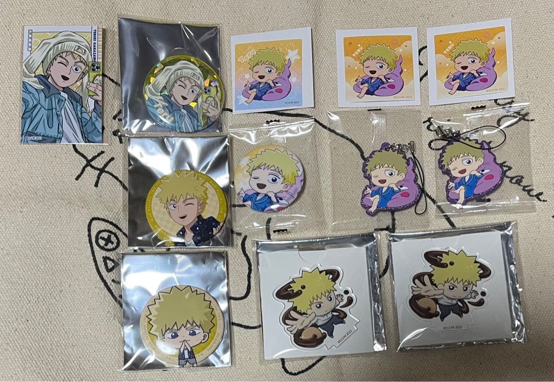 最終価格】モブサイコ100 グッズまとめ売り エクボ テル 芹沢 ショウ