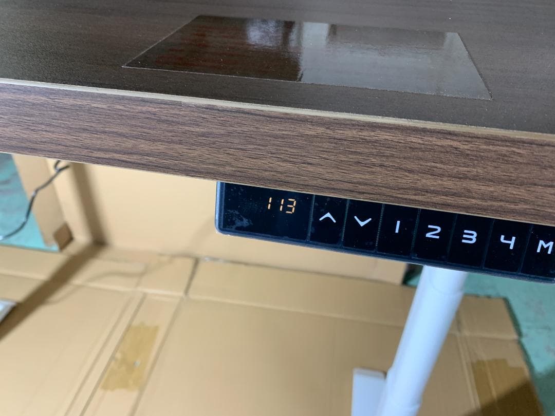 電動昇降デスクコンセント付き厚型天板幅140cmEHD-U1470MWH/DBR