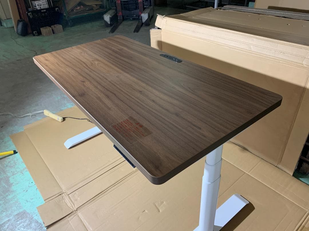 電動昇降デスクコンセント付き厚型天板幅140cmEHD-U1470MWH/DBR