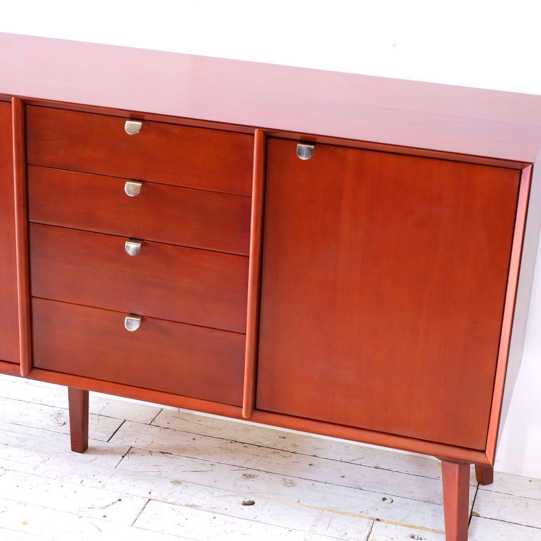 L 新品 北欧 160cm リビングボード キャビネット サイドボード 収納