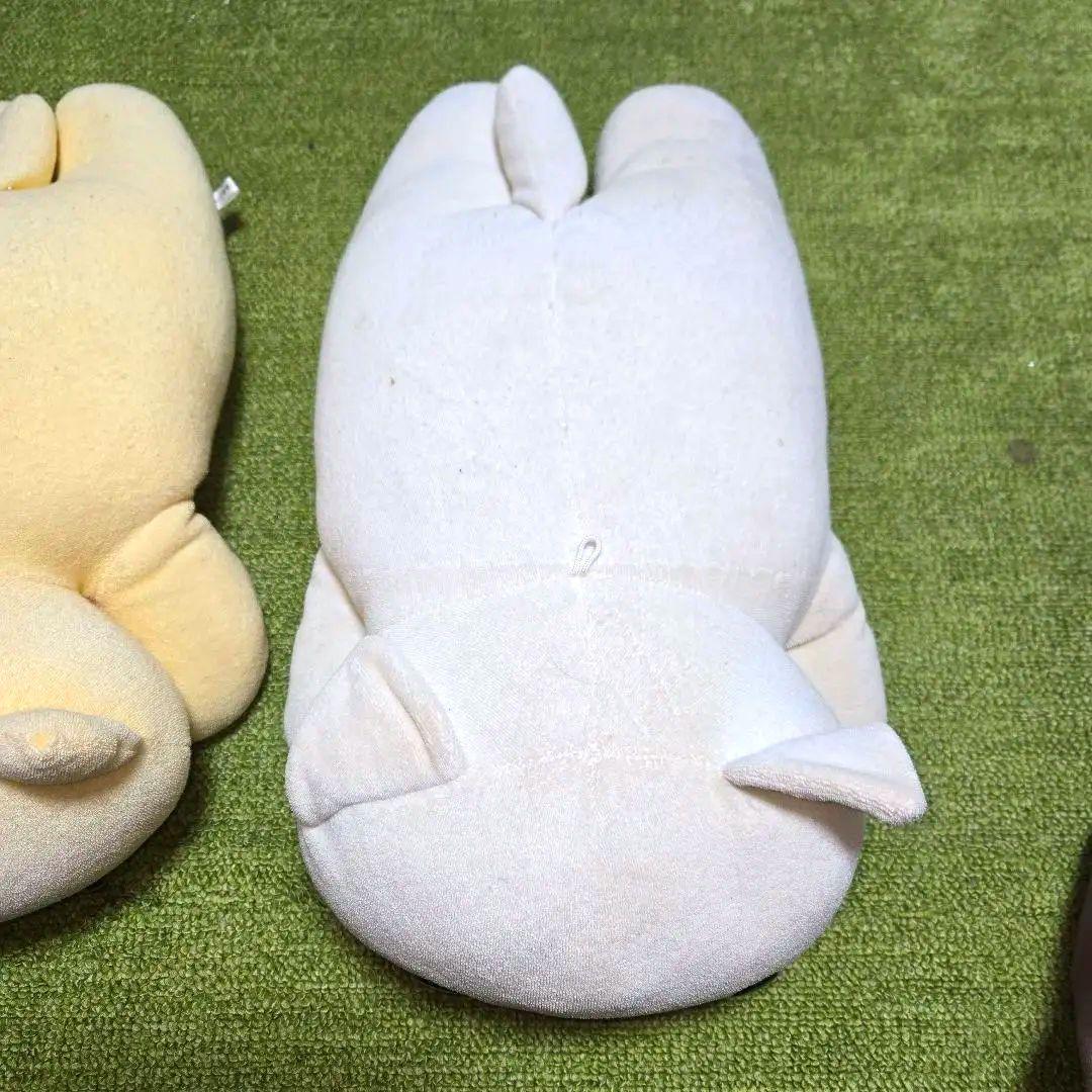 にゃんにゃんにゃんこ にゃんこ茶屋 ぬいぐるみ クリーム色 白 ②点