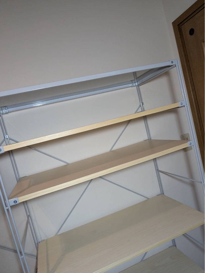 ■送料込■無印 MUJI スチールユニットシェルフ 衣類収納 ワードローブ棚家具